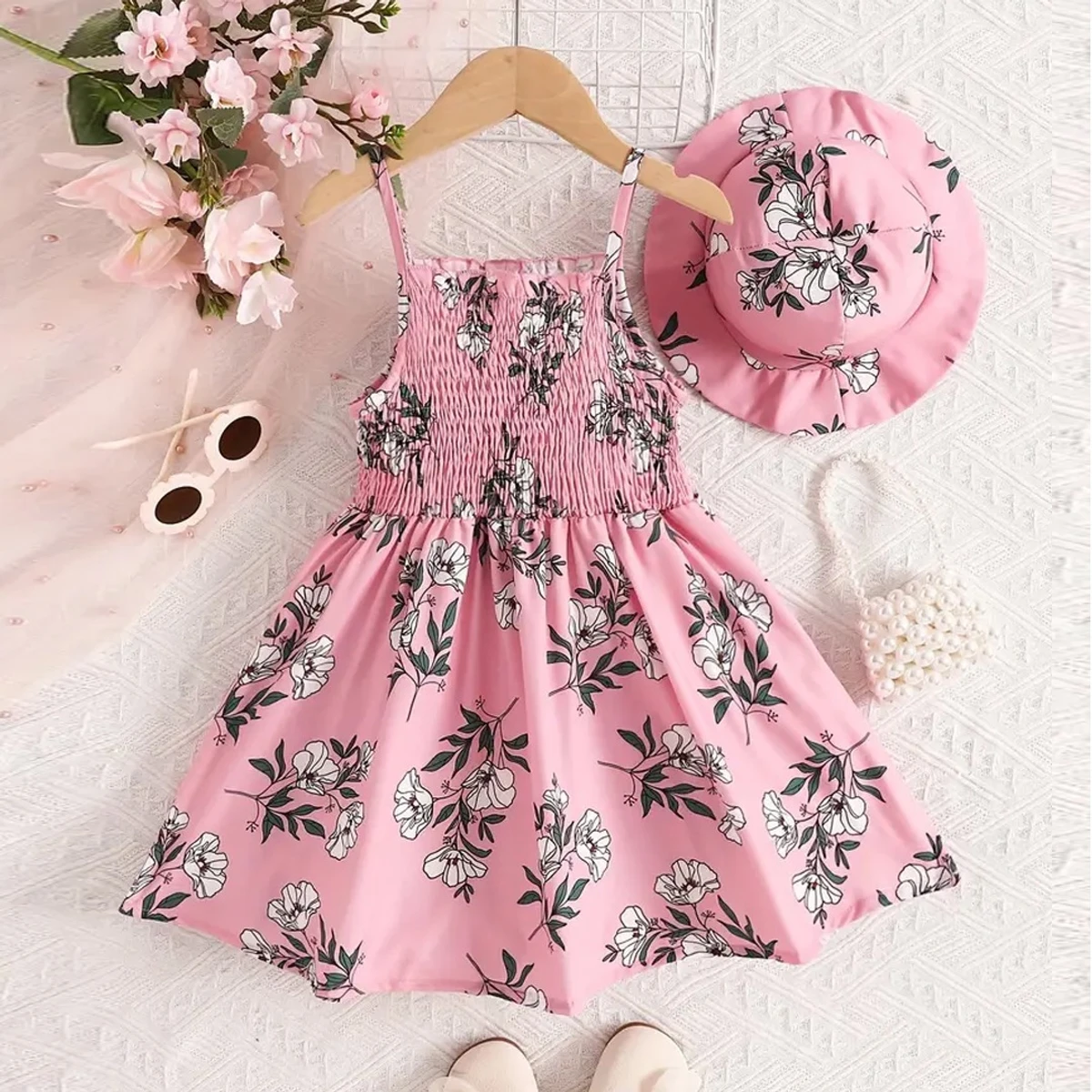 Baby Dress With Cap