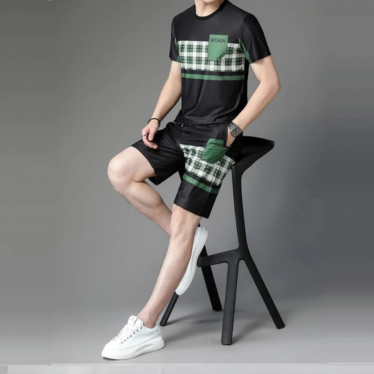 High Quality T-shirt & Half Pant (Two Piece Set) - Image 3