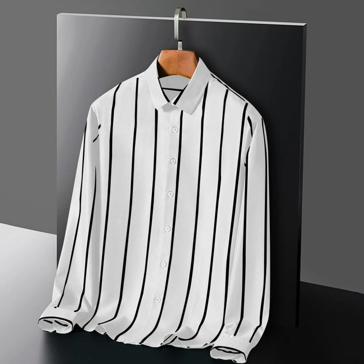 Men`s Exclusive Cotton Step Shirt (Long sleeve) - Image 4