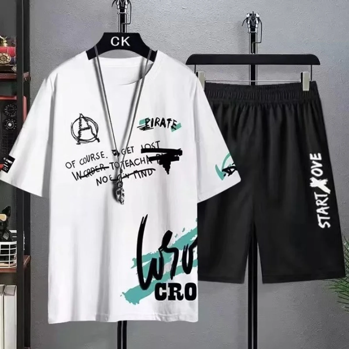 High Quality T-shirt & Half Pant (Two Piece Set)