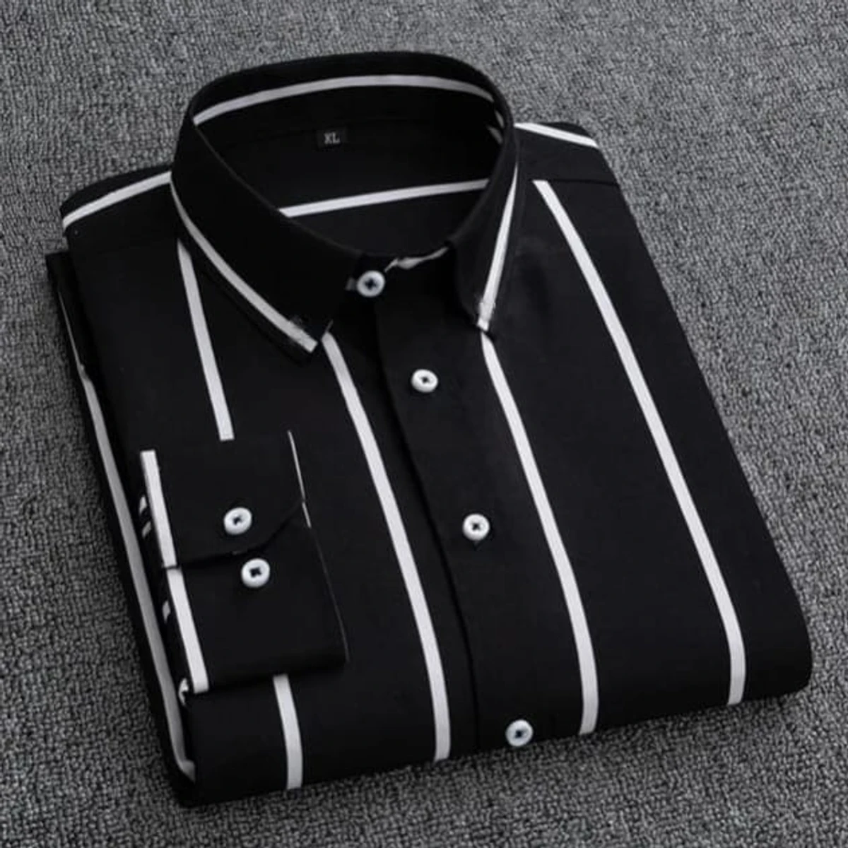 Men`s Exclusive Cotton Step Shirt (Long sleeve)