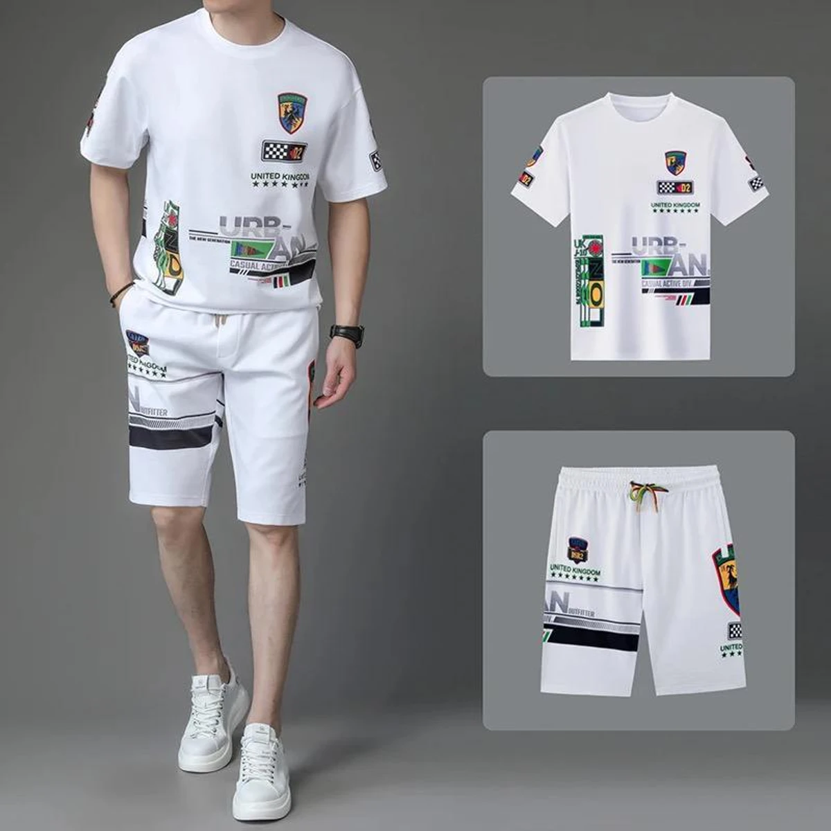 High Quality T-shirt & Half Pant (Two Piece Set) - Image 3