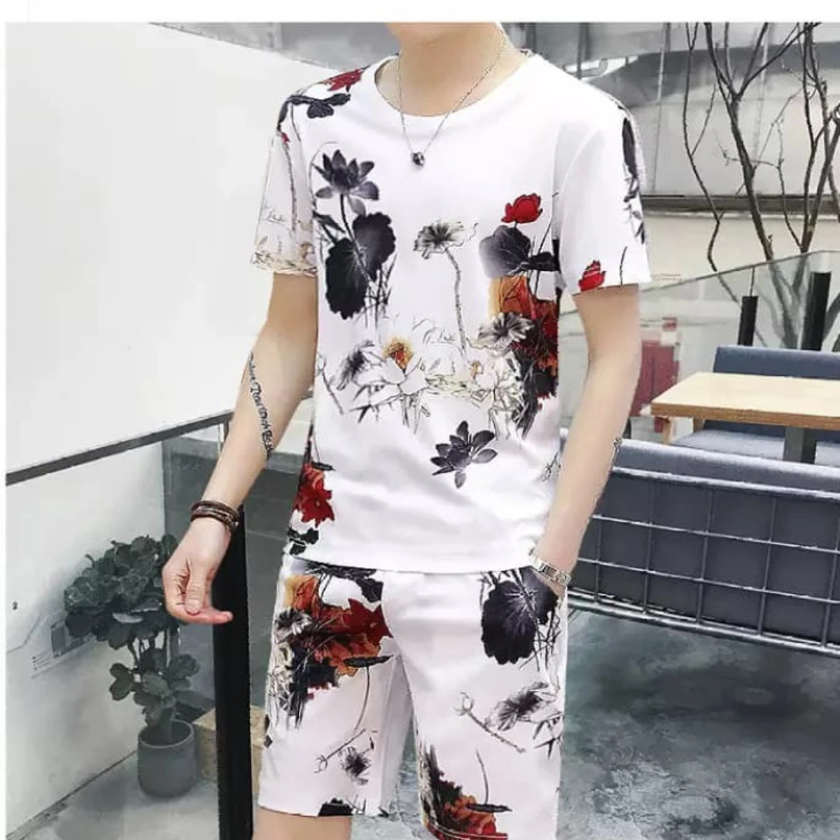 High Quality T-shirt & Half Pant (Two Piece Set)