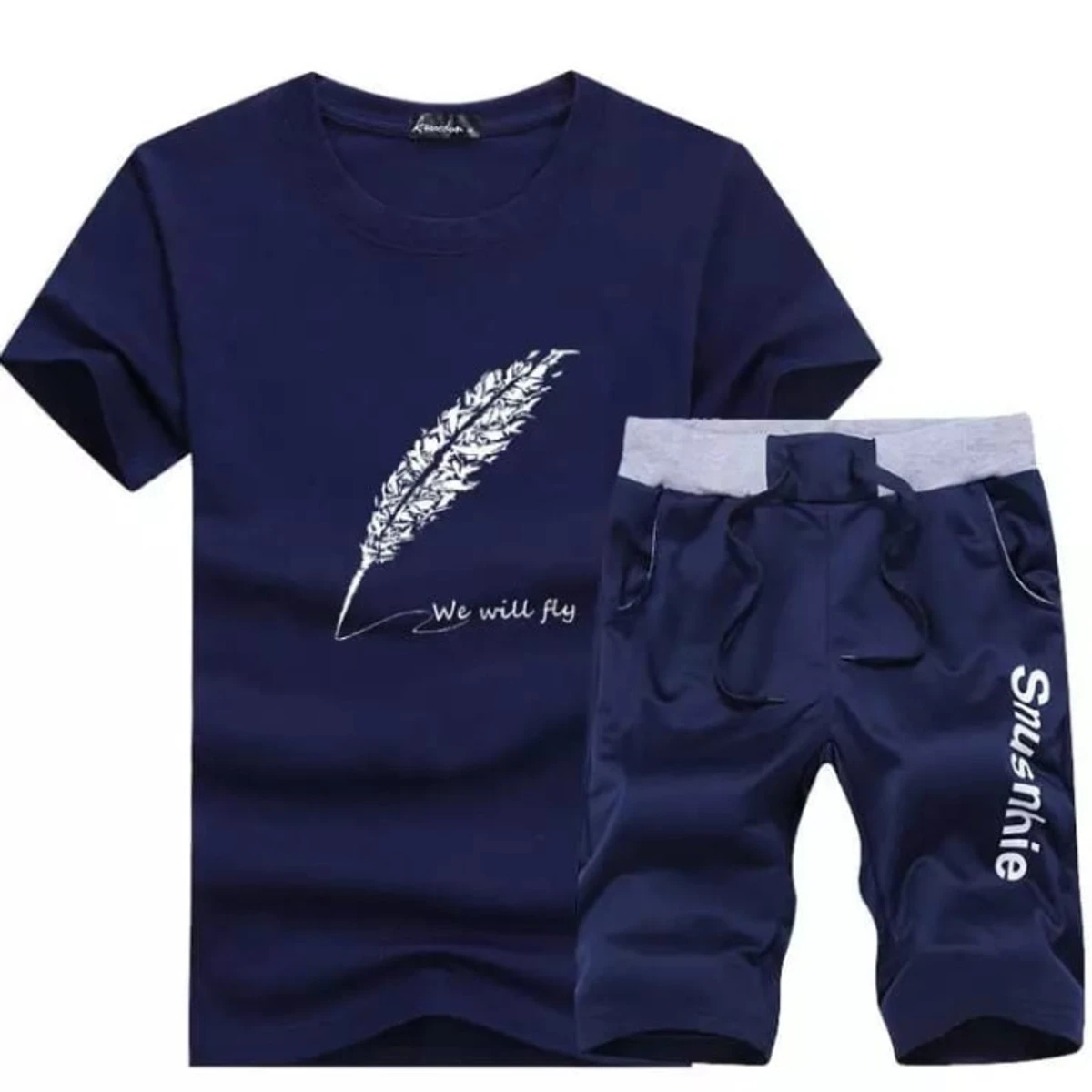 High Quality T-shirt & Half Pant (Two Piece Set)