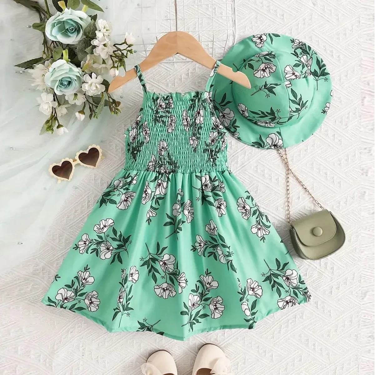 Baby Dress With Cap